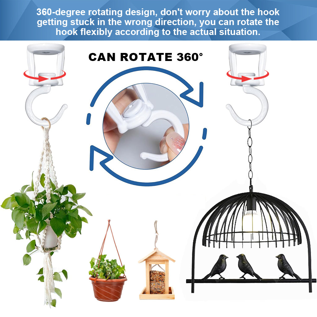 HASTHIP 2Pcs Ceiling Hooks Screw Fixing Zinc Alloy Metal Ceiling Hooks Multi Purpose Decorative Ceiling Hooks for Hanging Planter, Flower Basket, Lantern, with Screws Pack HASTHIP 2Pcs Ceiling Hooks Screw Fixing Zinc Alloy Metal Ceiling Hooks Multi Purpose Decorative Ceiling Hooks for Hanging Planter, Flower Basket, Lantern, with Screws Pack